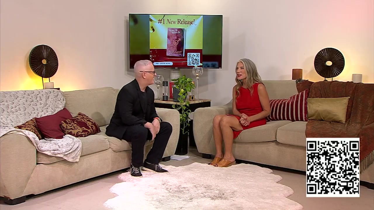 UNZIPPED TV logo and QR code on screen